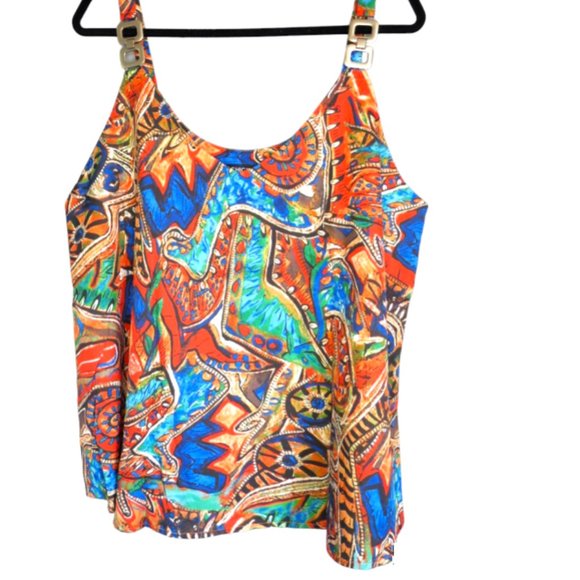 CHICME Tops - CHICME - bright colorful tank/cami top - size XL - new condition.